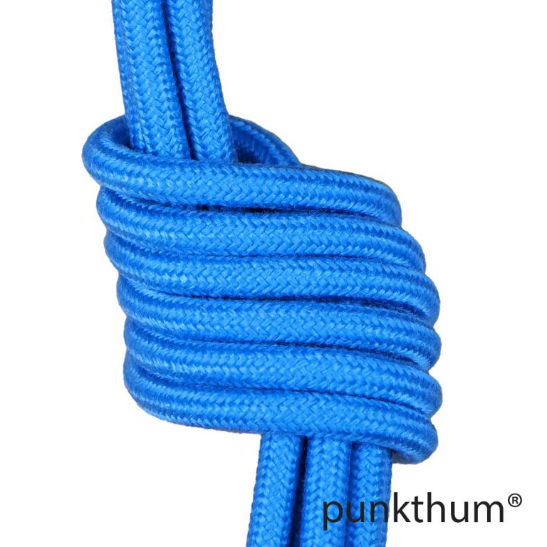 Textilkabel, Farbe türkisblau.