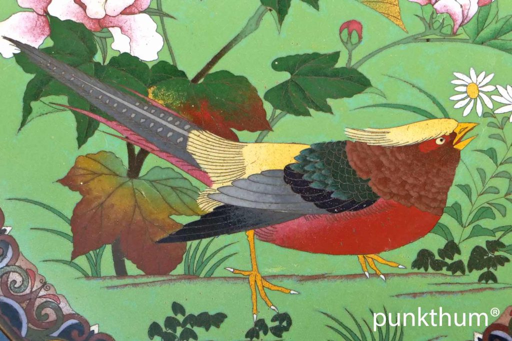 Shippo-yaki (Cloisonne) Teller aus der Meiji-Ära.