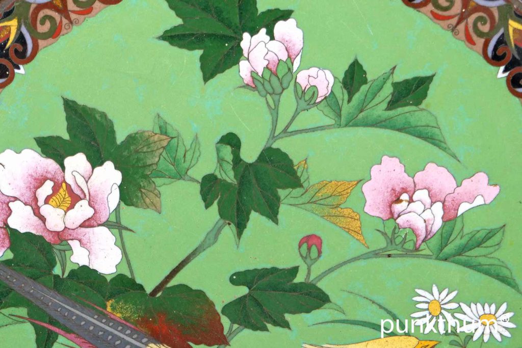 Dotai-Shippo, Cloisonne auf Kupfer.